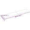 vidaXL Table Top Dark Brown 180x40x(2-4) cm Treated Solid Wood Live Edge