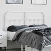 vidaXL Metal Replace Headboard White 120 cm