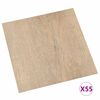 vidaXL Flooring Planks 55 pcs Brown 5.11 m&sup2; PVC