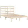 vidaXL Bed Frame without Mattress Solid Wood 140x190 cm