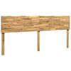 vidaXL Live Edge Headboard ROSTOCK White 200 cm Solid Acacia Wood
