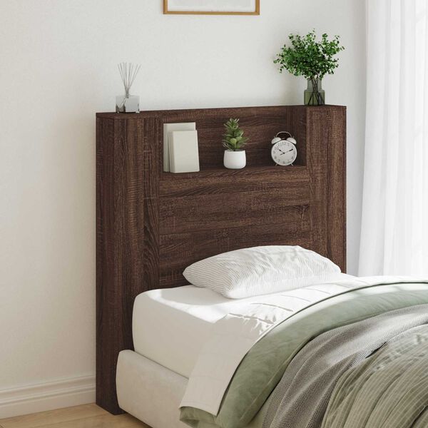 vidaXL Headboard Brown Oak 100 x 16.5 x 103.5 cm Engineered Wood