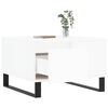 vidaXL Coffee Table White 55x55x36.5 cm Engineered Wood