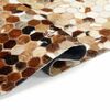 vidaXL Leather Rug Patchwork Cowhide Brown 170 x 120 cm Leather