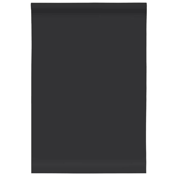 vidaXL Furniture Stickers Self-Adhesive Matte Black 90x500 cm PVC