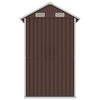 vidaXL Garden Shed Brown 192x152.5x237 cm Galvanised Steel