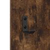 vidaXL Wall-Mounted Coat Rack Wall-mounted Smoked Oak 96 x 1.5 x 90 cm