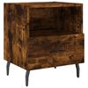 vidaXL Bedside Cabinets 2 pcs Smoked Oak 40x35x47.5 cm Engineered Wood