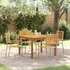 vidaXL Garden Dining Set 5 pcs Beige Poly rattan