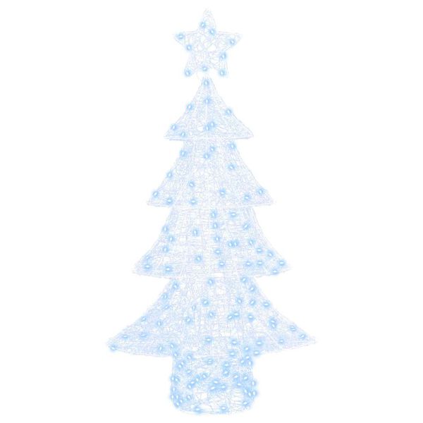 vidaXL Christmas Tree with 160 LEDs Cold white 151 cm Acrylic