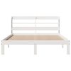 vidaXL Bed Frame with Headboard without Mattress White 160x200 cm