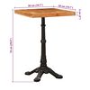 vidaXL Bistro Table Brown 50 x 50 x 76 cm Solid Acacia Wood
