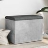vidaXL Storage Bench Concrete Grey 62x42x45 cm Engineered Wood