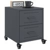 vidaXL Bedside Cabinets 2 pcs Anthracite 36x39x43.5 cm Steel