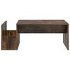 vidaXL Coffee Table Smoked Oak 90 x 45 x 35 cm Engineered Wood