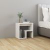 vidaXL Bed Cabinet High Gloss White 40x30x40 cm Engineered Wood