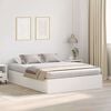 vidaXL Bed Frame with Storage White 150 x 200 cm Engineered wood
