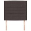 vidaXL Headboard with Headboard Dark Brown 100 cm Faux Leather