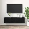 vidaXL TV Cabinet Set 2 pcs Black 60 x 30 x 30 cm Engineered Wood