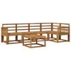 vidaXL Outdoor Sofa Set 6 pcs Natural Solid Acacia Wood