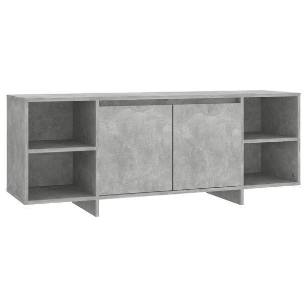 vidaXL TV Cabinet Concrete Grey 130x35x50 cm Engineered Wood