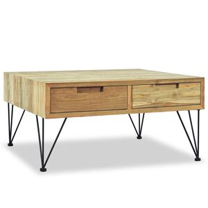 vidaXL Coffee Table 80x80x40 cm Solid Teak