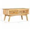 vidaXL Coffee Table 82x52x42 cm Solid Mango Wood