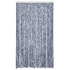 vidaXL Insect Curtain Blue and White 118x220 cm Chenille