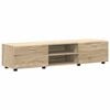 vidaXL TV Cabinet Set with Drawer FLORIN Sonoma Oak Engineered Wood