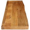 vidaXL Table Top Live Edge 160x20x3.8 cm Solid Wood Mango