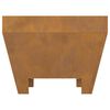vidaXL Fire Pit Brown 50 x 50 x 38 cm Steel