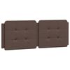 vidaXL Bed Frame without Mattress "Zadar" Brown 140x200 cm Faux Leather