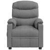 vidaXL Recliner Chair Light Grey Fabric