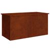 vidaXL Outdoor Storage Box Rusty 100 x 50.5 x 50 cm Steel