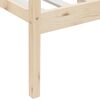 vidaXL Bed Frame without Mattress Solid Pinewood 90x200 cm
