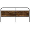 vidaXL Replace Headboard Smoked Oak 190 cm Steel and Engineered Wood