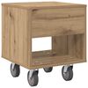 vidaXL Bedside Table Artisan Oak 40.5 x 40 x 48 cm Engineered Wood