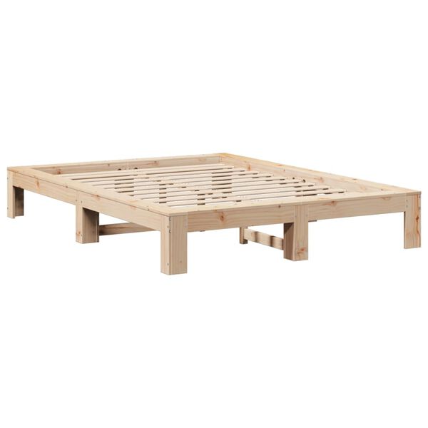 vidaXL Bed Frame without Mattress 140x200 cm Solid Wood Pine