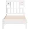vidaXL Bookcase Bed without Mattress White 90x200 cm Solid Wood Pine