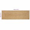 vidaXL Area Rug Beige 80 x 300 cm Jute