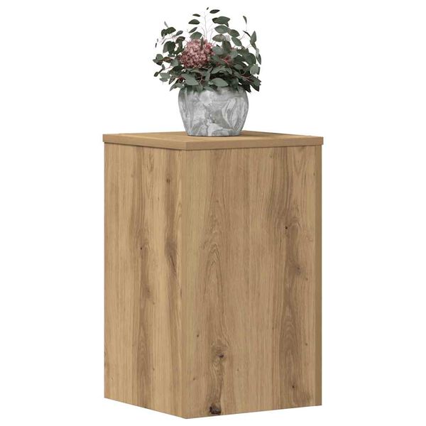 vidaXL Plant Stands 2 pcs Artisan Oak 30x30x50 cm Engineered wood