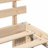 vidaXL Bed Frame with Headboard Natural 75 x 190 cm Solid Pine Wood
