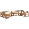 vidaXL Outdoor Sofa Set 10 pcs Natural Solid Acacia Wood
