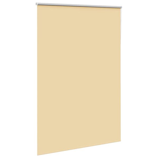 vidaXL Roller Blind Blackout Beige 145x230 cm Fabric Width 141.6 cm Polyester