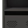 vidaXL Highboard Black 68x39x103.5 cm Steel