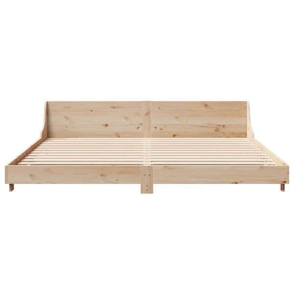 vidaXL Bed Frame without Mattress 180x200 cm Super King Solid Wood Pine