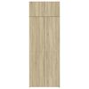 vidaXL Storage Cabinet Sonoma Oak 80x42.5x225 cm Engineered Wood