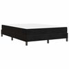vidaXL Box Spring Bed with Mattress Black 140 x 210 cm Fabric