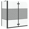 vidaXL Bath Enclosure Geometric Manual Black 120 x 67 x 129 cm