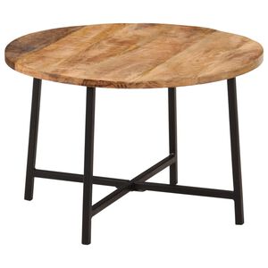 vidaXL Coffee Table 54x54x35 cm Solid Wood Mango and Iron